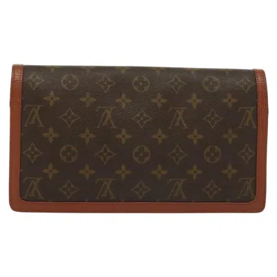 Pre-owned Louis Vuitton Pochette Dame Brown Canvas Clutch Bag ()