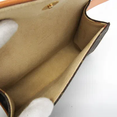 Pre-owned Louis Vuitton Pochette Florentine Brown Canvas Clutch Bag ()