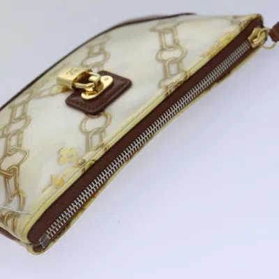 Pre-owned Louis Vuitton Pochette Plat Brown Leather Wallet  ()