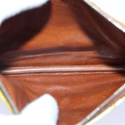 Pre-owned Louis Vuitton Pochette Plat Brown Leather Wallet  ()