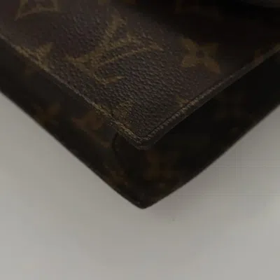 Pre-owned Louis Vuitton Pochette Rabat Brown Canvas Clutch Bag ()