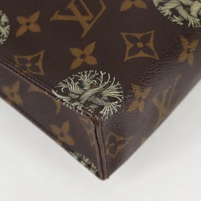 Pre-owned Louis Vuitton Pochette Voyage Brown Canvas Clutch Bag ()