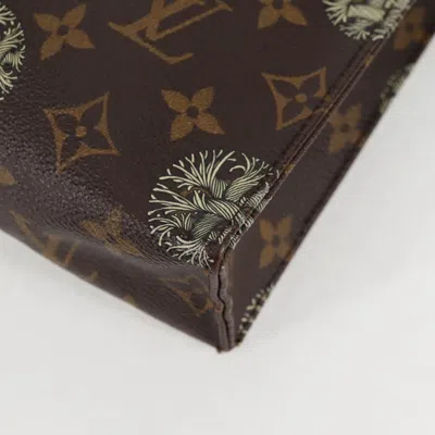 Pre-owned Louis Vuitton Pochette Voyage Brown Canvas Clutch Bag ()