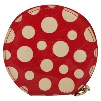 Pre-owned Louis Vuitton Porte Monnaie Chapeau Red Patent Leather Wallet  ()