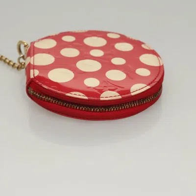 Pre-owned Louis Vuitton Porte Monnaie Chapeau Red Patent Leather Wallet  ()