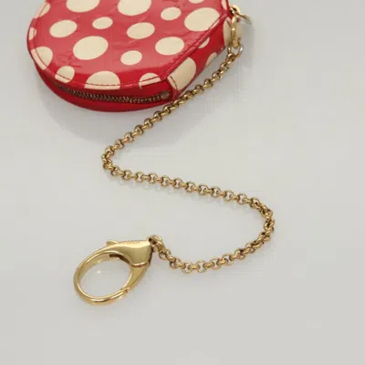 Pre-owned Louis Vuitton Porte Monnaie Chapeau Red Patent Leather Wallet  ()