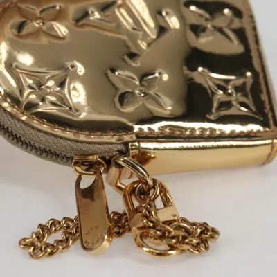 Pre-owned Louis Vuitton Porte Monnaie Coeur Gold Patent Leather Wallet  ()