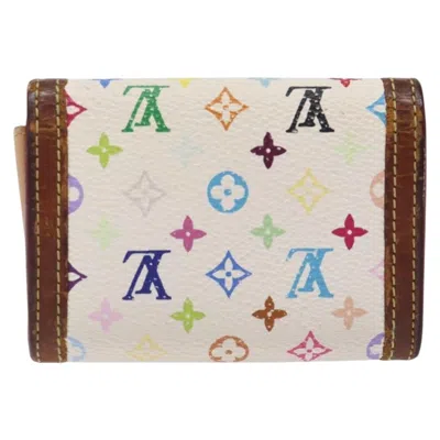 Pre-owned Louis Vuitton Porte Monnaie Plat Multicolour Canvas Wallet  ()