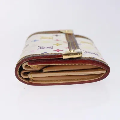 Pre-owned Louis Vuitton Porte Monnaie Plat Multicolour Canvas Wallet  ()