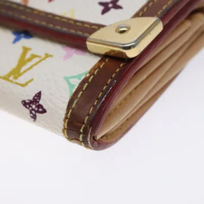 Pre-owned Louis Vuitton Porte Monnaie Plat Multicolour Canvas Wallet  ()