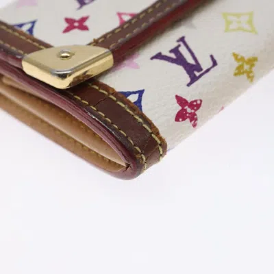 Pre-owned Louis Vuitton Porte Monnaie Plat Multicolour Canvas Wallet  ()