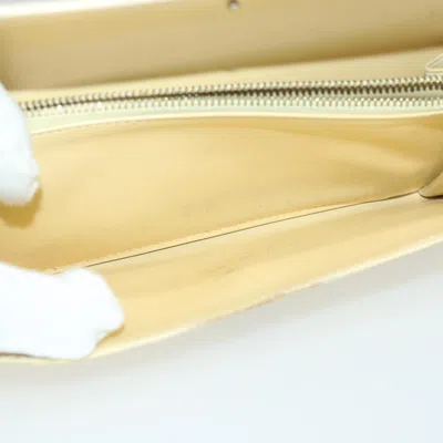 Pre-owned Louis Vuitton Portefeuille Ecru Leather Wallet  () In Sand