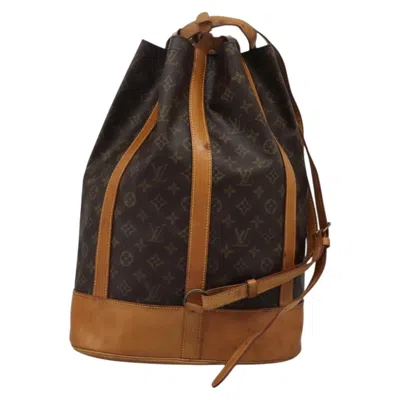 Pre-owned Louis Vuitton Randonnee Backpack Monogram Canvas Brown Canvas Backpack Bag ()