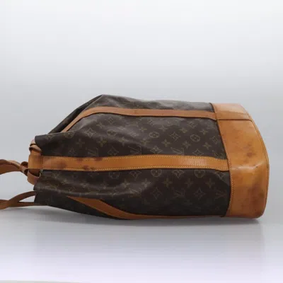 Pre-owned Louis Vuitton Randonnee Backpack Monogram Canvas Brown Canvas Backpack Bag ()