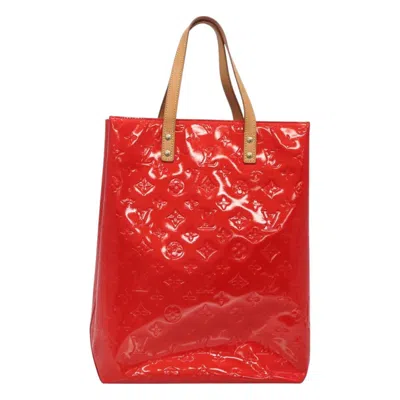 Pre-owned Louis Vuitton Reade Red Patent Leather Tote Bag ()