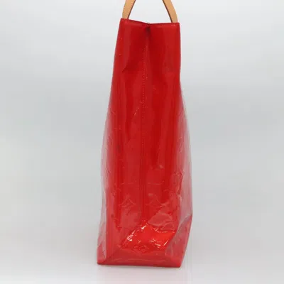 Pre-owned Louis Vuitton Reade Red Patent Leather Tote Bag ()