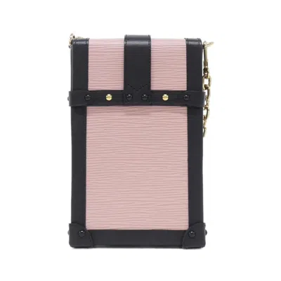 Pre-owned Louis Vuitton Rose Ballerine Leather Pochette Shoulder Bag () In Pink
