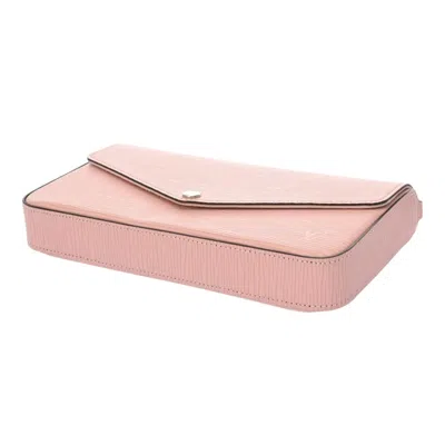 Pre-owned Louis Vuitton Rose Ballerine Leather Shoulder Bag () In Pink