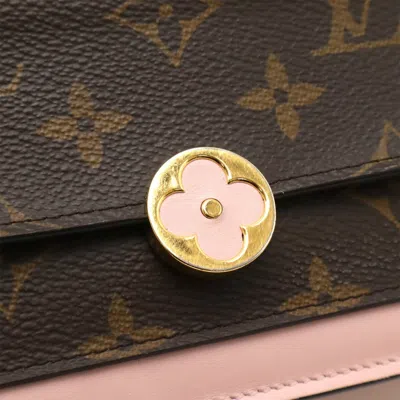 Pre-owned Louis Vuitton Rose Ballerine Monogram Clutch Bag Shoulder Bag () In Pink