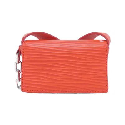 Pre-owned Louis Vuitton Rouge Leather Shoulder Bag () In Red