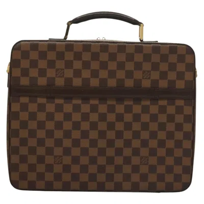 Pre-owned Louis Vuitton Sabana Brown Canvas Briefcase Bag ()