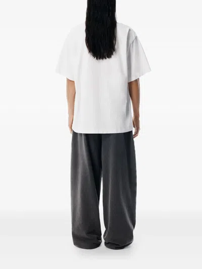 Alexander Wang Short Sleeve T-shirt W/ Graphic Clothing In White