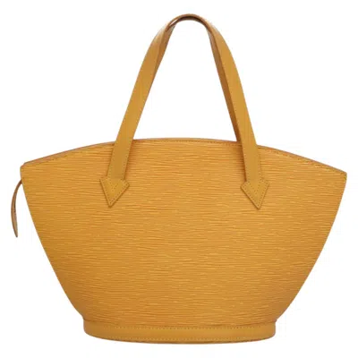 Pre-owned Louis Vuitton Saint Jacques Yellow Leather Tote Bag ()