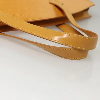 Pre-owned Louis Vuitton Saint Jacques Yellow Leather Tote Bag ()