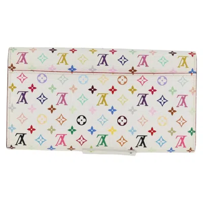 Pre-owned Louis Vuitton Sarah White Canvas Wallet  ()