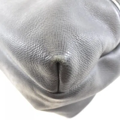 Pre-owned Louis Vuitton Silver Leather Backpack ()
