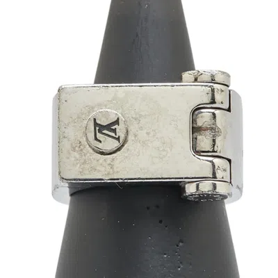 Pre-owned Louis Vuitton Silver Metal Band Ring ()
