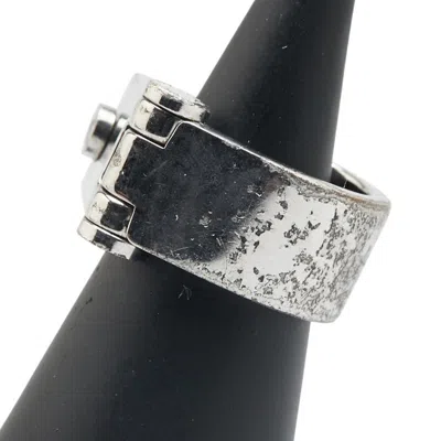 Pre-owned Louis Vuitton Silver Metal Band Ring ()