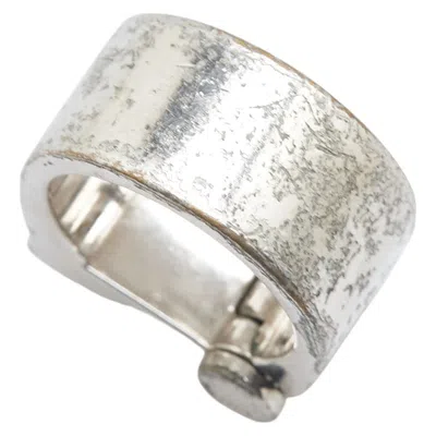 Pre-owned Louis Vuitton Silver Metal Band Ring ()