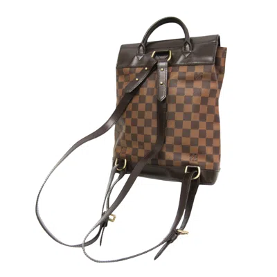 Pre-owned Louis Vuitton Soho Brown Canvas Backpack Bag ()