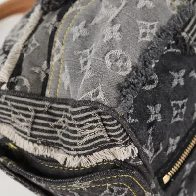 Pre-owned Louis Vuitton Speedy 30 Grey Denim - Jeans Handbag () In Gray