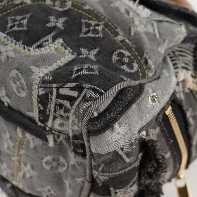 Pre-owned Louis Vuitton Speedy 30 Grey Denim - Jeans Handbag () In Gray