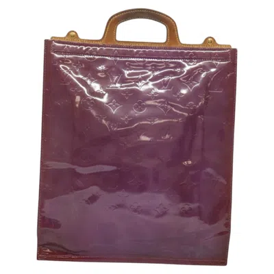 Pre-owned Louis Vuitton Stanton Purple Patent Leather Tote Bag ()