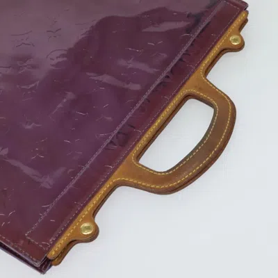 Pre-owned Louis Vuitton Stanton Purple Patent Leather Tote Bag ()