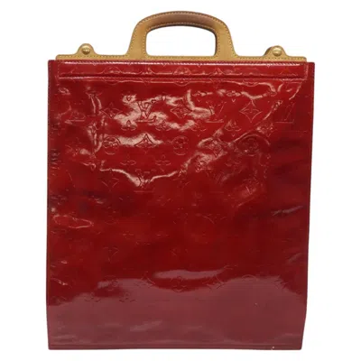 Pre-owned Louis Vuitton Stanton Red Patent Leather Tote Bag ()
