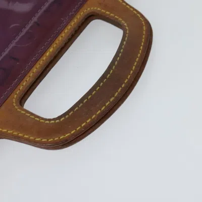Pre-owned Louis Vuitton Stanton Purple Patent Leather Tote Bag ()
