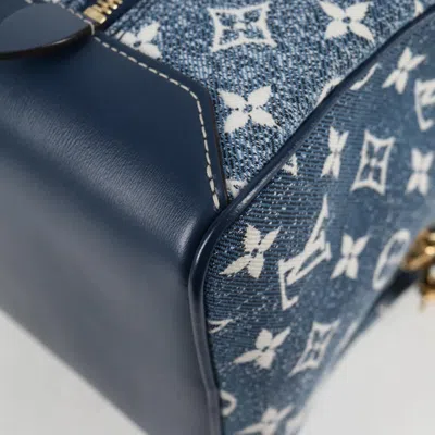 Pre-owned Louis Vuitton Square Bag Blue Denim - Jeans Handbag ()