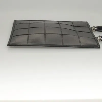 Pre-owned Louis Vuitton Stretch Fizz Black Leather Tote Bag ()