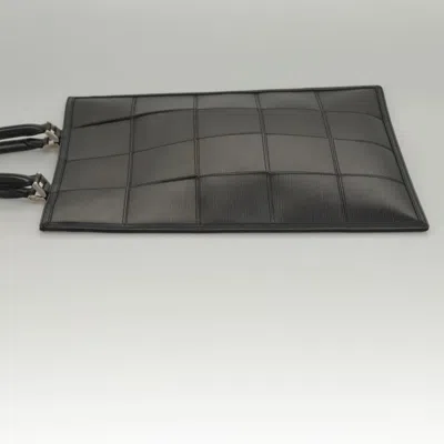 Pre-owned Louis Vuitton Stretch Fizz Black Leather Tote Bag ()