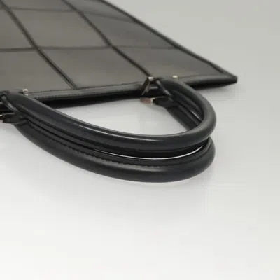 Pre-owned Louis Vuitton Stretch Fizz Black Leather Tote Bag ()