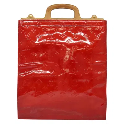 Pre-owned Louis Vuitton Stanton Red Patent Leather Tote Bag ()