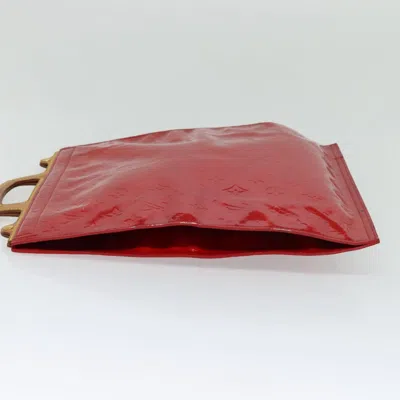 Pre-owned Louis Vuitton Stanton Red Patent Leather Tote Bag ()