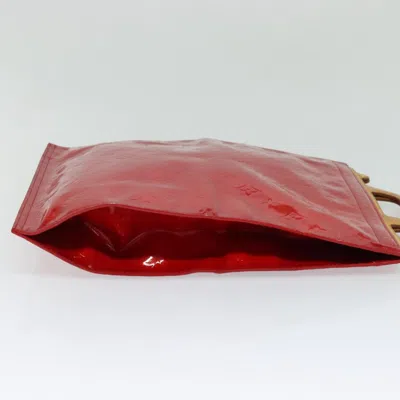 Pre-owned Louis Vuitton Stanton Red Patent Leather Tote Bag ()