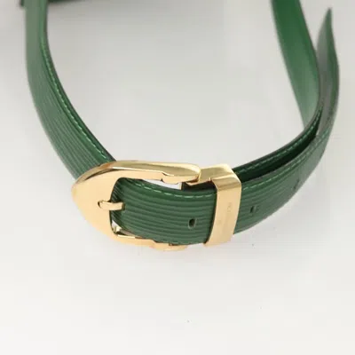 Pre-owned Louis Vuitton Tilsitt Green Leather Clutch Bag ()