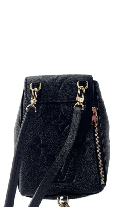 Pre-owned Louis Vuitton Tiny Backpack Monogram Empreinte Giant Black Leather Backpack Bag ()