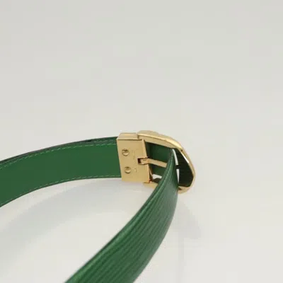 Pre-owned Louis Vuitton Tilsitt Green Leather Clutch Bag ()